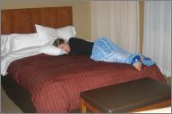 Trying to get some sleep before the big day