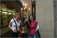 Me, Ilse, and a very Austrian statue